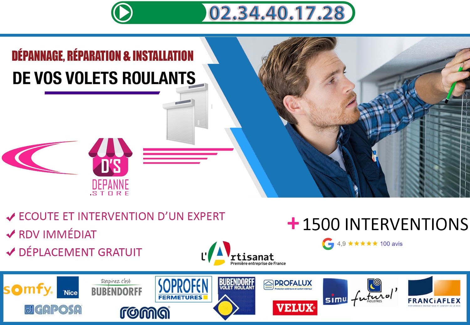 Deblocage volet roulant Coullons 45720